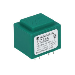 Transformateur mono TEZ 2,5/D 230/ 7,5-7,5V pour circuits imprimés, encapsulé