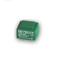 Transformateur monophasé TEZ 1,5/D 230/ 7,5V pour circuits imprimés, encapsulé