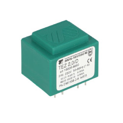 Transformateur monophasé TEZ 2,0/D 230/ 6-6V pour circuits imprimés, encapsulé