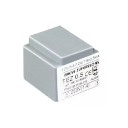 Transformateur monophasé TEZ 0,5/D 230/15V pour circuits imprimés, encapsulé