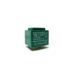 Transformateur monophasé  TEZ 2,5/D 230/ 9V pour circuits imprimés, encapsulé