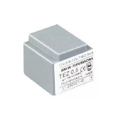 Transformateur monophasé TEZ 0,5/D 230/ 9V pour circuits imprimés, encapsulé