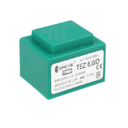 Transformateur monophasé TEZ 6,0/D 230/ 6V pour circuits imprimés, encapsulé