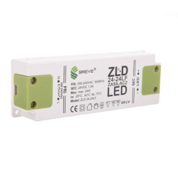 Alimentation électrique ZLD 24-24LF 1,0A pour éclairage à LED