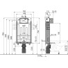 Système WC Suspendu ECOLOGY  cloison traditionnelle- montage 1062mm