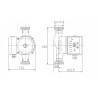 Circulateur électronique pour les systèmes de chauffage central 40-25 130 (AUTO 25-4B)