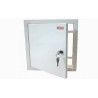 Porte d'inspection de tôle d'acier anti-corrosion 200mm x 200mm blanche