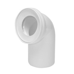 Pipe coudée de WC diamètre 110mm / 75°