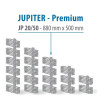 RADIATEUR SALLE DE BAINS sèche- serviettes JUPITER  PREMIUM JP-20/50 880x500