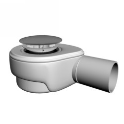 Bonde receveur de douche avec capot chromé – CLICK-CLACK – DN50 – 72.5 mm – 45 l/min - PRESS