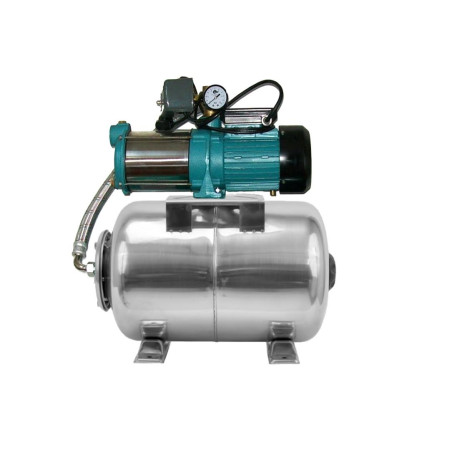 Pompe d'arrosage POMPE DE JARDIN pour puits 2200W 160l/min avec ballon surpresseur 100L INOX