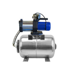 Pompe à eau MULTI 1300 INOX, POMPE DE JARDIN, 1300 W, 5400 l/h, 230V, 5,4 m3/h + ballon INOX 100 L