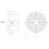 Ventilateur Axial 450 mm 5400 m³/h avec grille de protection 230V