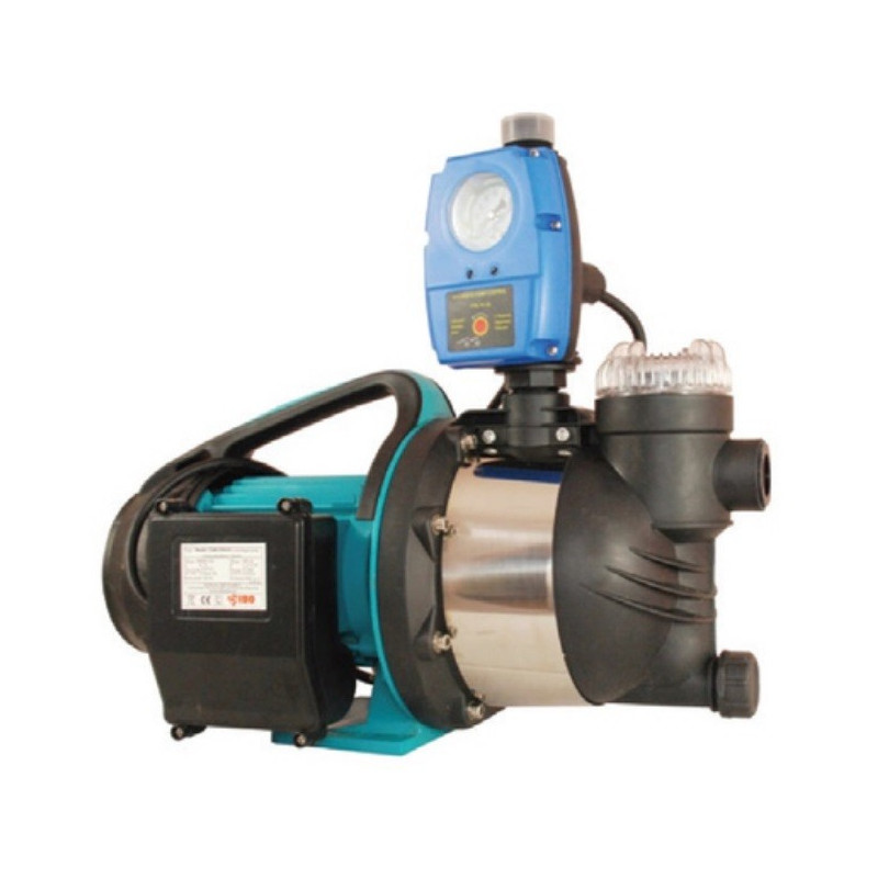 Pompe à eau 1300W 80l/min 230V avec filtre Protection contre la marche à sec
