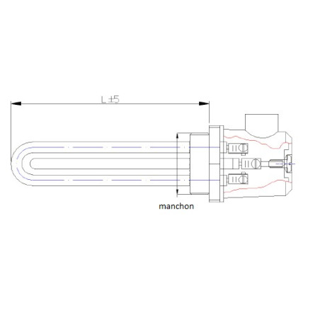 Résistance électrique chauffe eau 1/2 3/4 1 pouce réservoi radiateur  element chauffant 220v resistance thermoplongeur chauffante eau :  : Bricolage