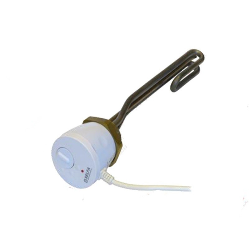 Résistance électrique pour ballon 3.0KW 230V avec thermostat 1 1/2’’ inox 50.306.213
